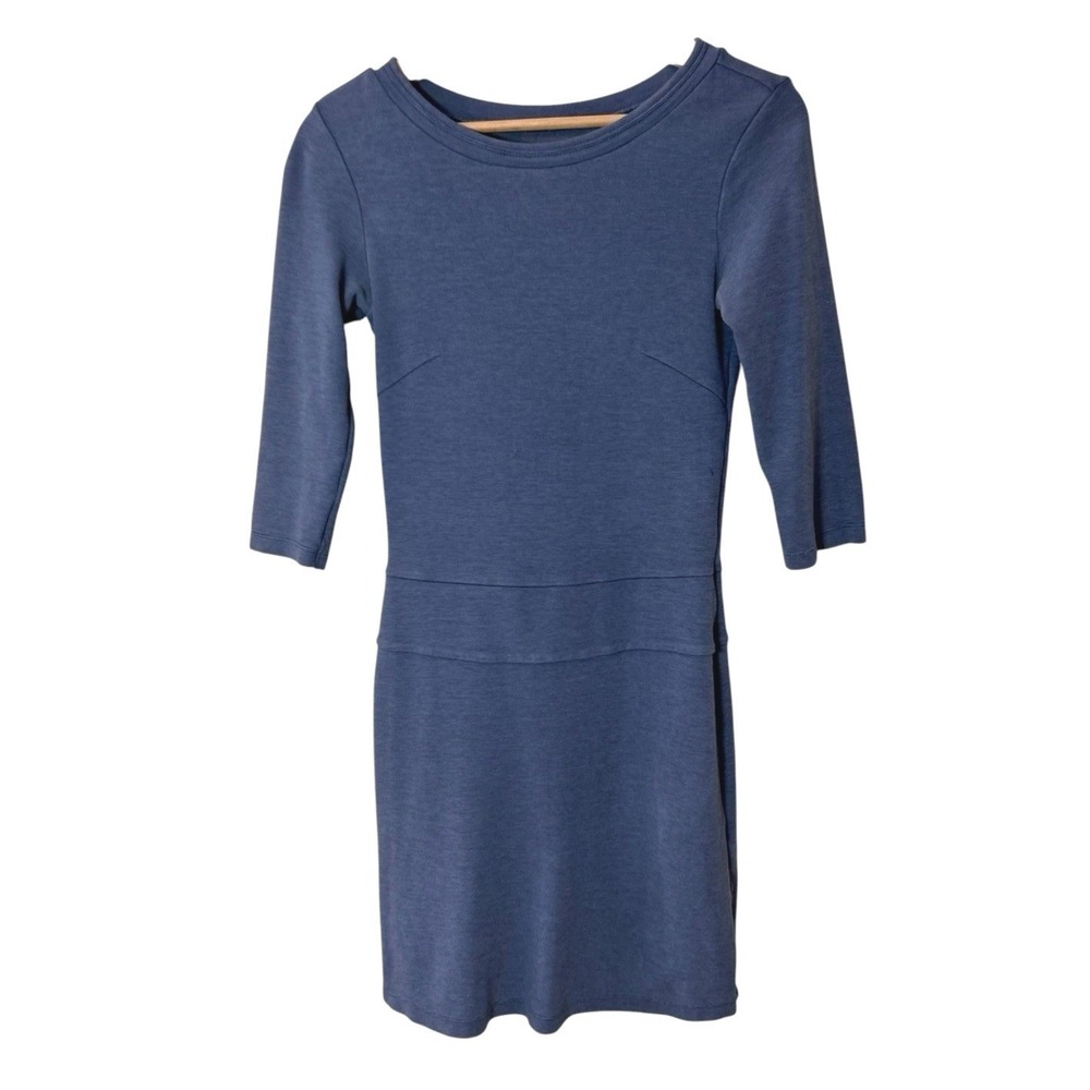 Toad & Co | Women's Nixi Dress Blue Sheath Size XS Athleisure Casual